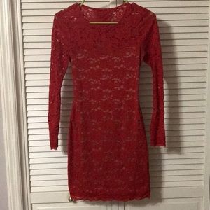 Gorgeous lacy red dress